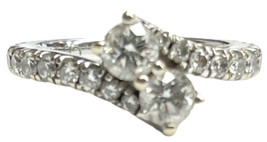 Kay ever us Women&#39;s 14kt White Gold Cluster ring - $599.00