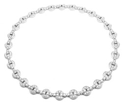 Rare! Authentic Cartier Orissa 18k White Gold Diamond Necklace Certificate Box - $68,250.00