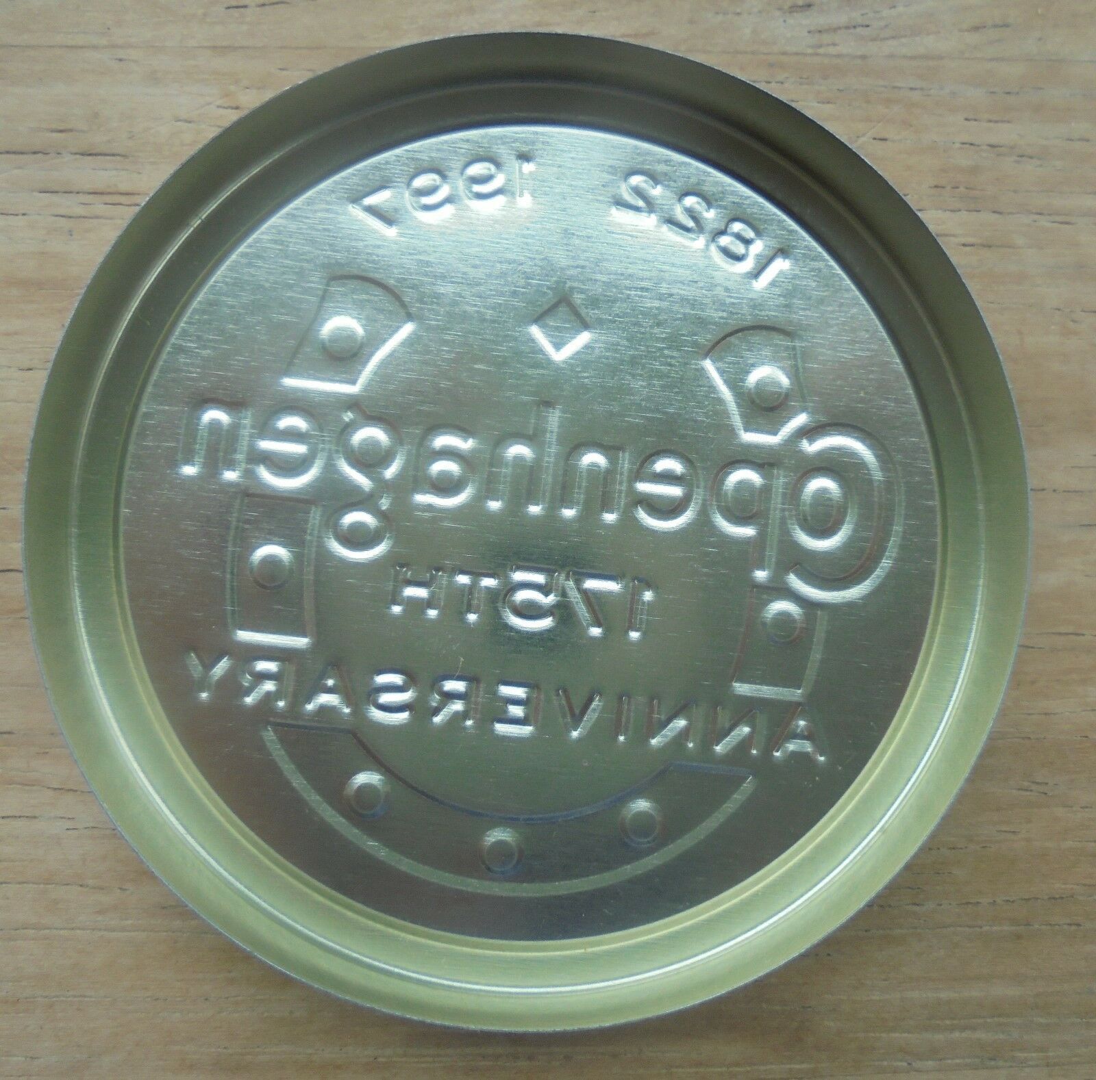 Vintage Copenhagen Snuff 175th Anniversary factory Lid HORSESHOENEW