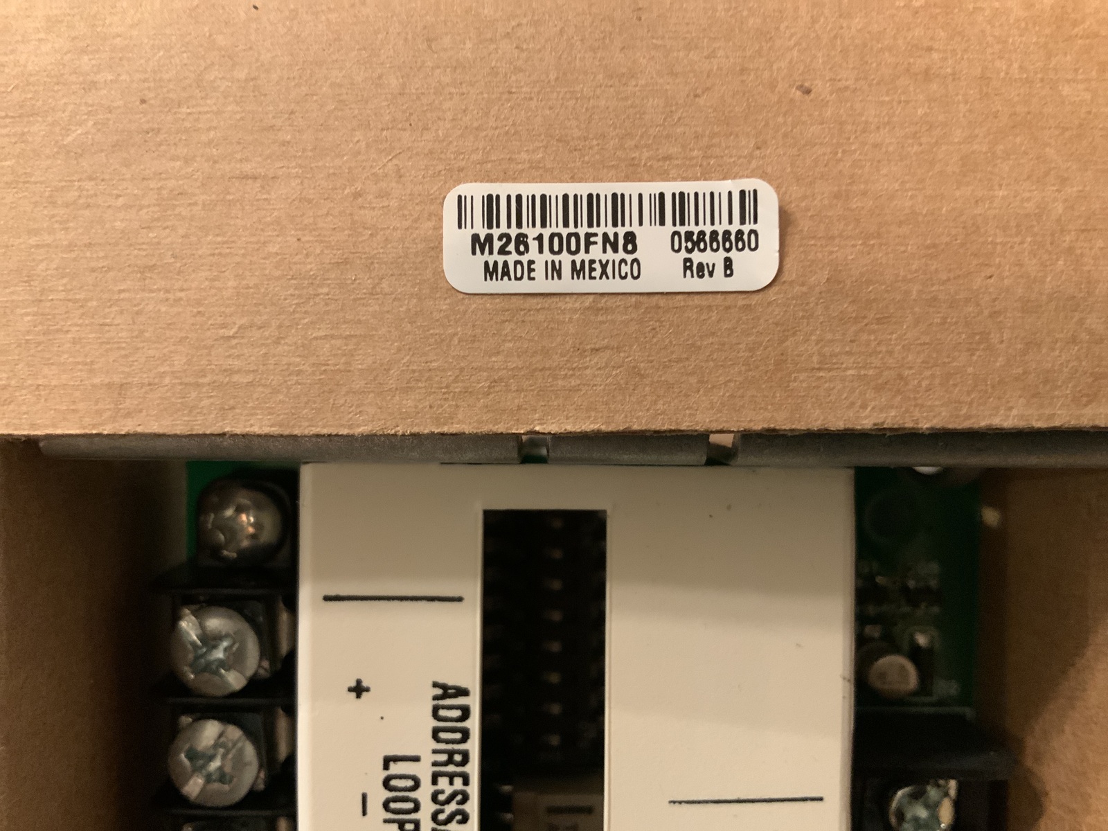 Simplex 40909007, part no. 0743357, ADDRESSABLE SIGNAL ZAM, date code