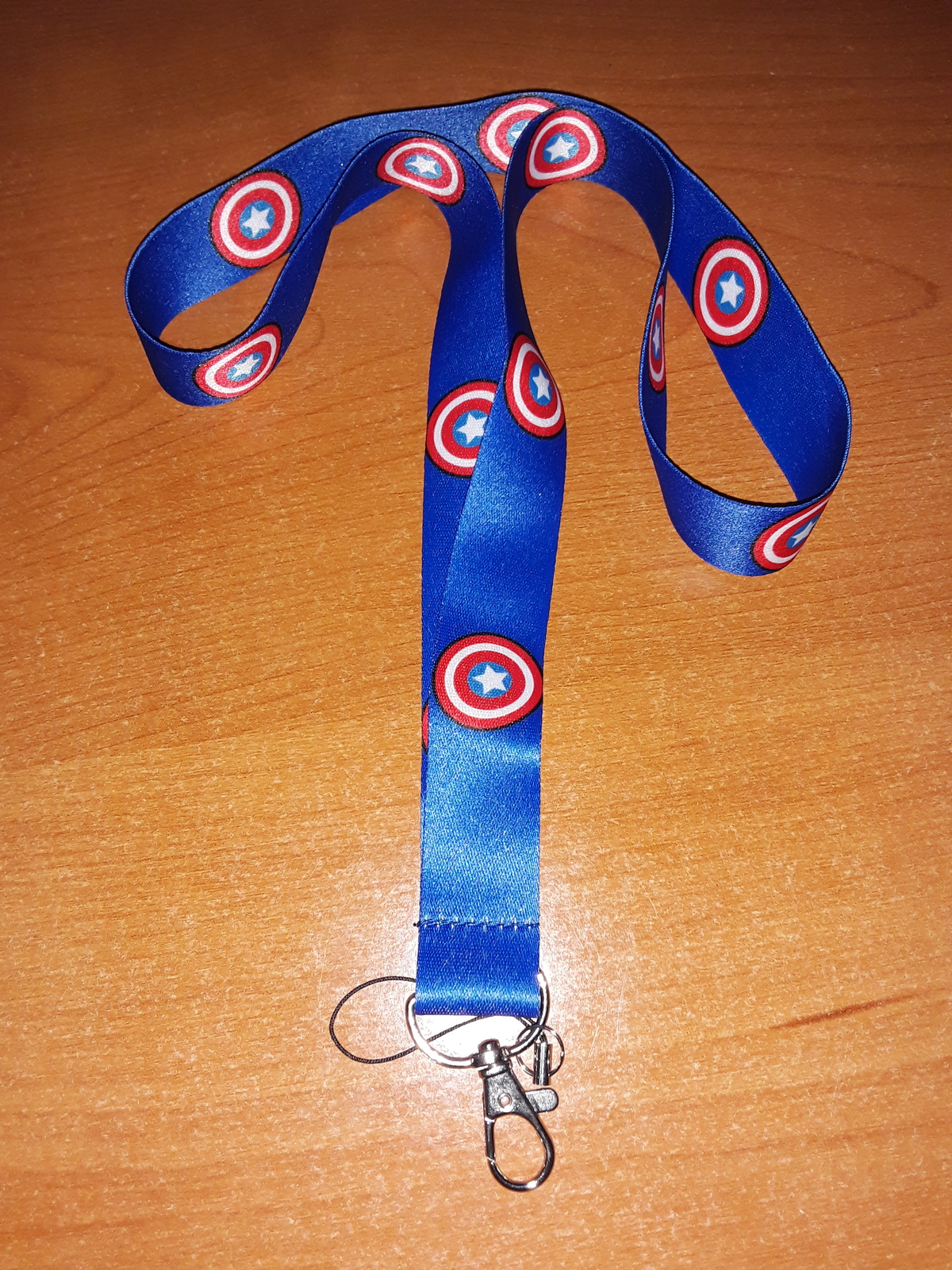 Brand New Marvel Comics Captain America Shield Blue Logo Lanyard ...