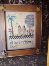 Fanci That Biblical Series No. 91 A is for Adam and Eve Cross Stitch Pattern image 1