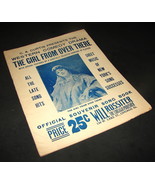 1908 GIRL FROM OVER THERE Antique Sheet Music WILL ROSSITER Song Book  C... - $9.99