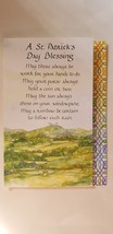 Greeting Card St. Patrick&#39;s Day &quot; A St. PATRICK&#39;S  DAY BLESSING&quot; - $2.50