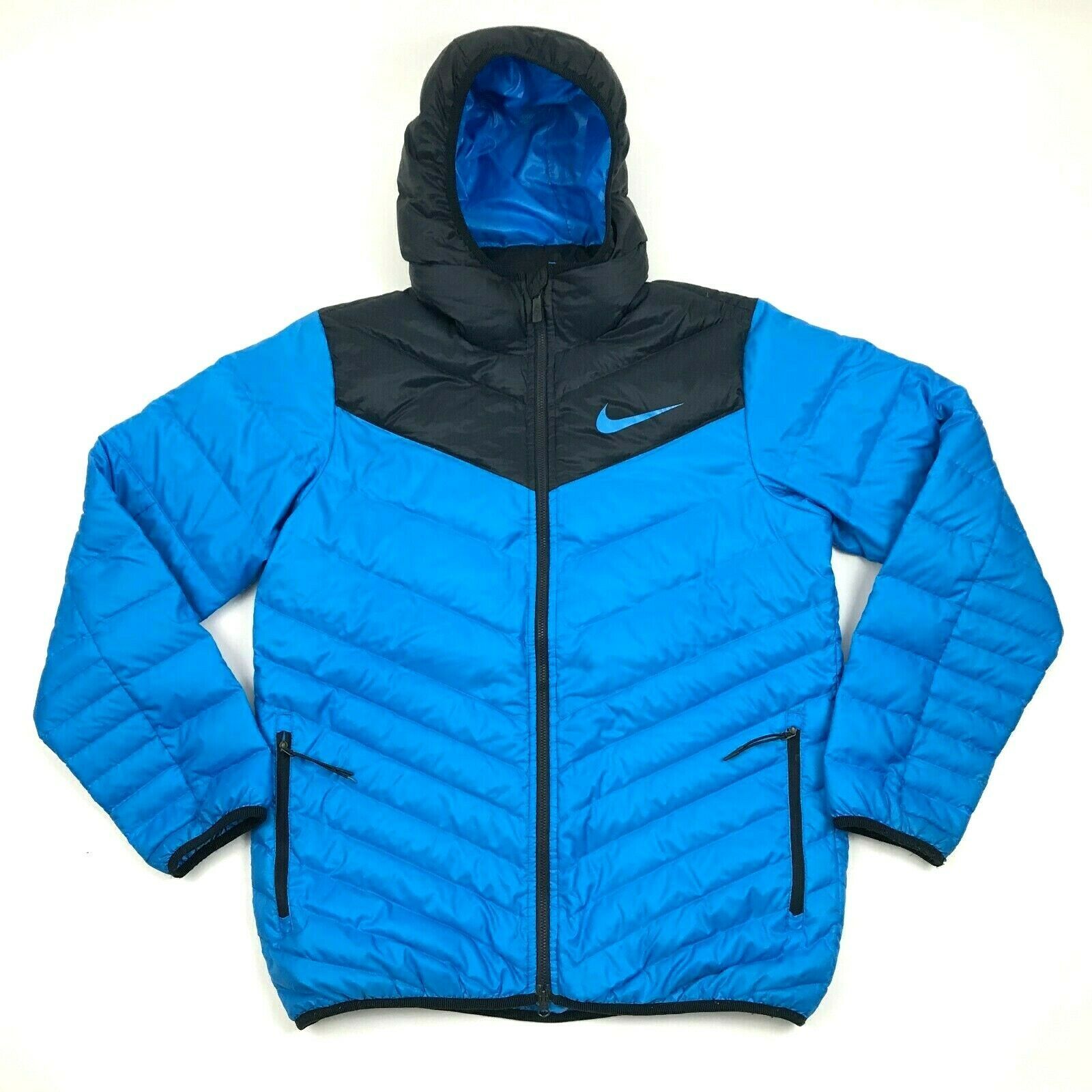 nike blue puffer jacket mens