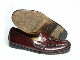Cole Haan City Men Size 8.5 Tassel Loafers Burgundy Leather  - $38.75