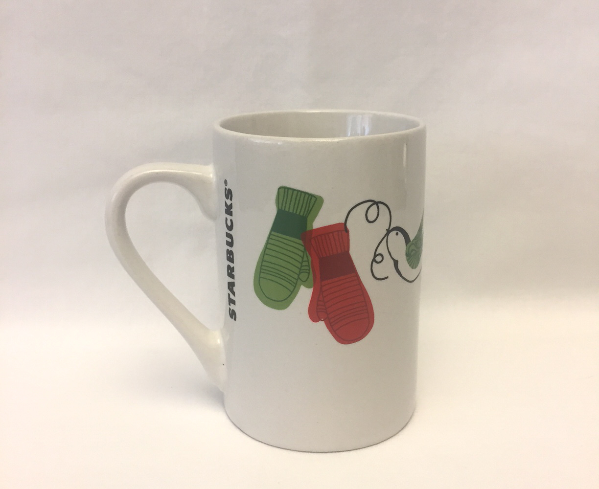 starbucks christmas glass mug