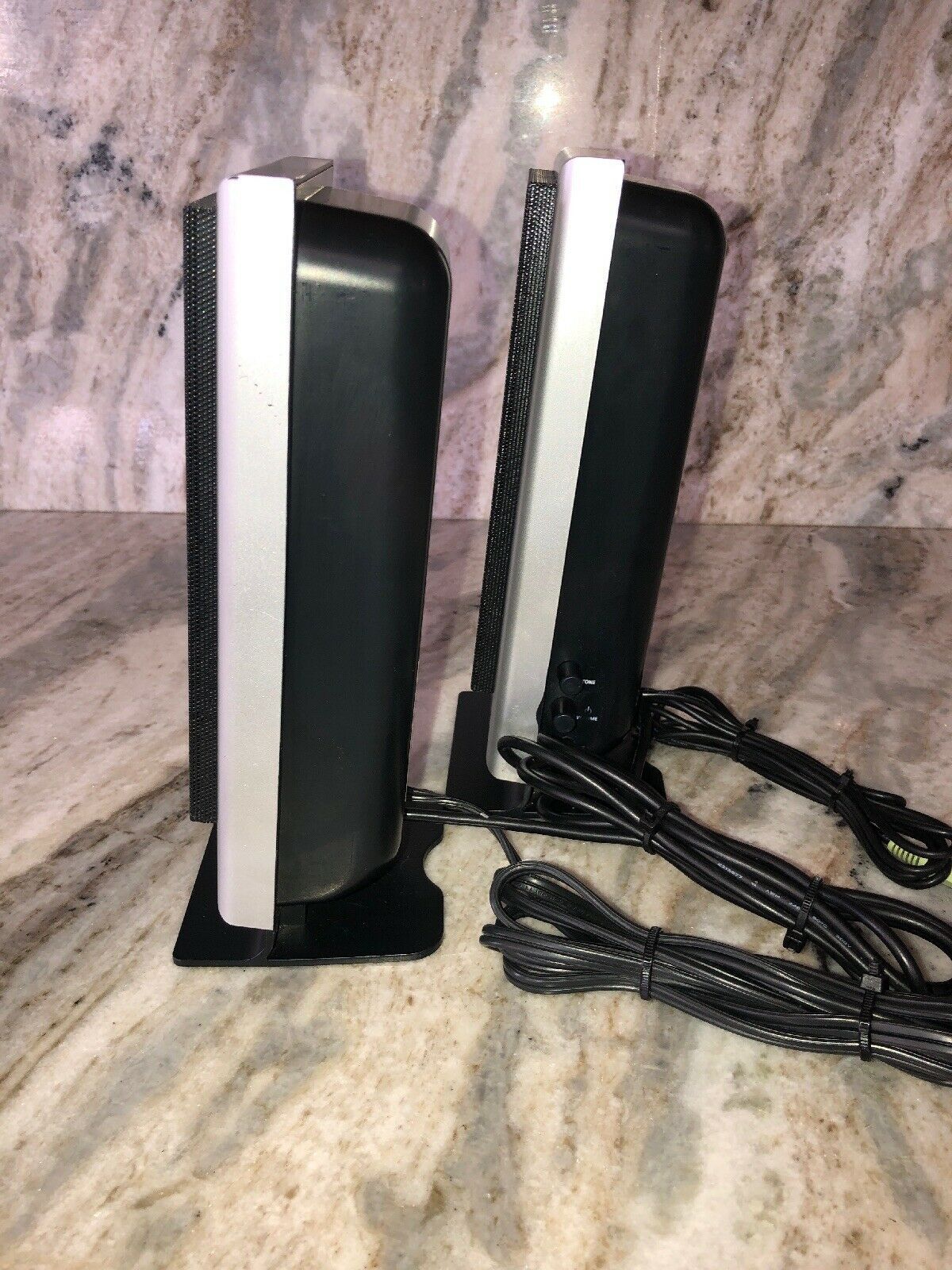 Altec Lansing Powered Computer Audio System Model VS2120 2 Speaker Set Tested Computer Speakers