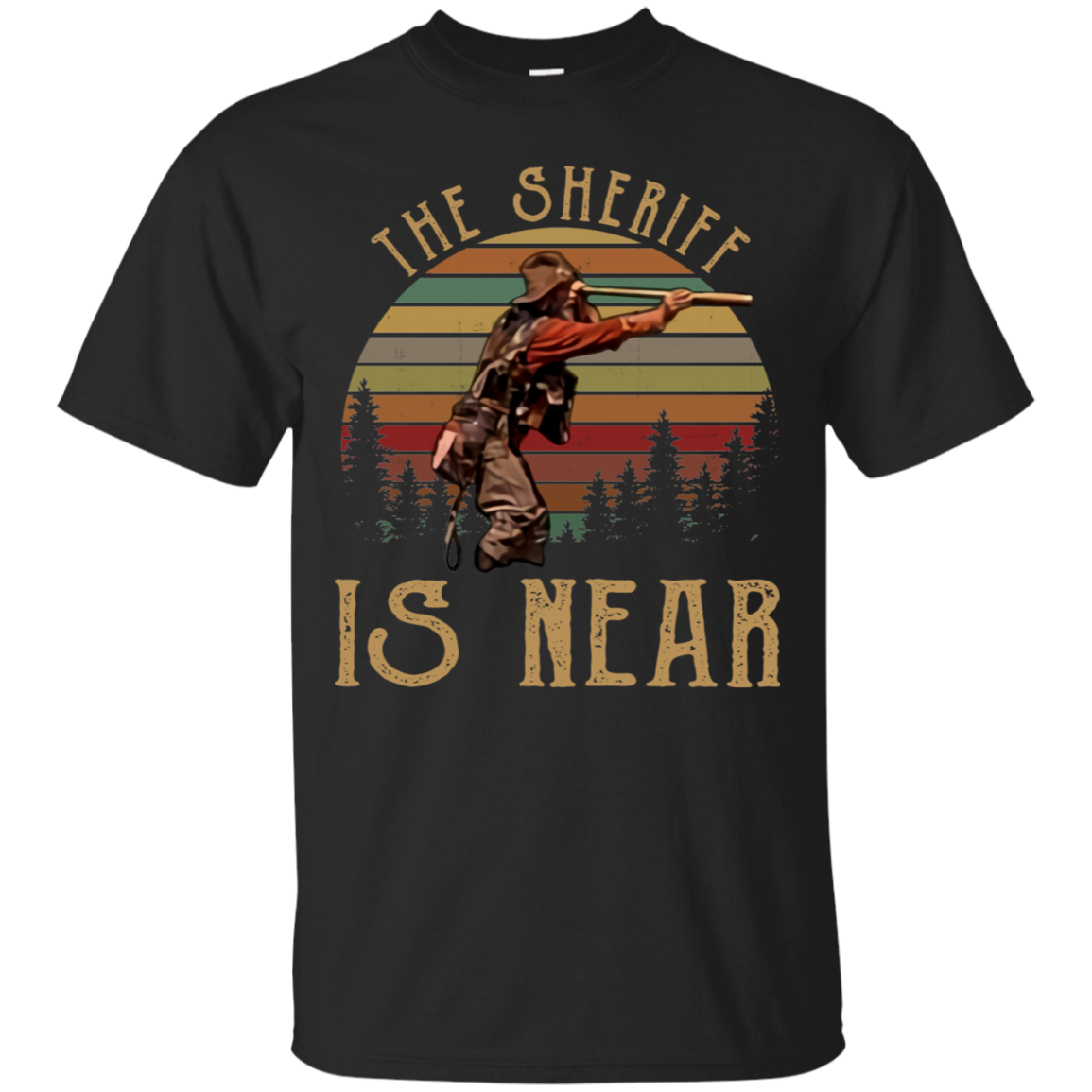 Blazing Saddles The Sheriff Is Near Vintage Black T Shirt T Shirts Tank Tops 4127