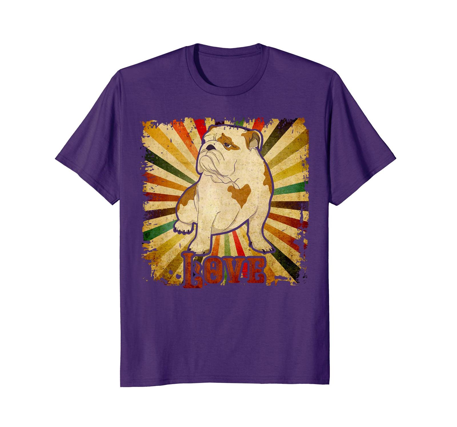 Dog Fashion English Bulldog Tshirt Vintage English Bulldog Retro