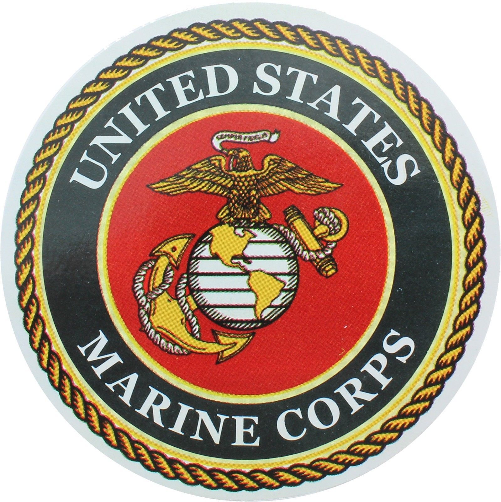 10-Pack USMC Globe & Anchor Marine Corps Insignia Roundel Logo Sticker ...