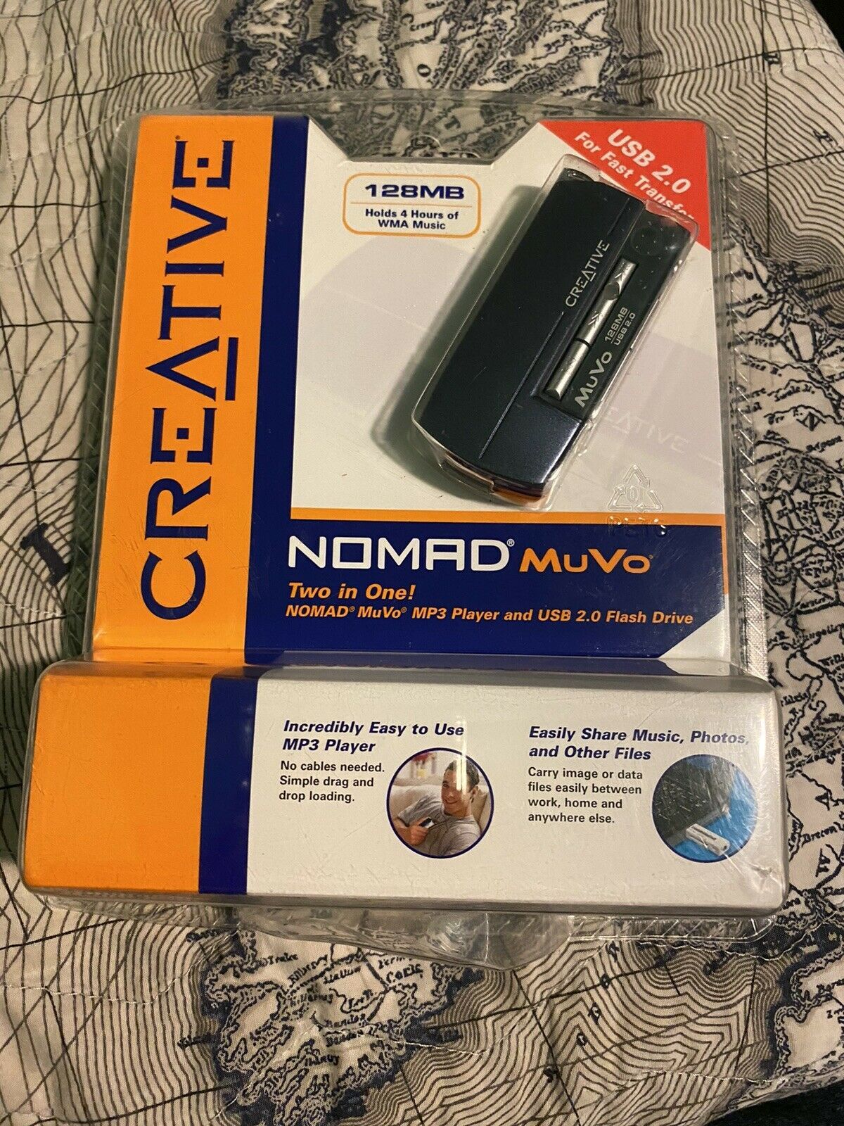 Creative Nomad MuVo Two in One 128MB MP3 Player & USB 2.0 Transfer