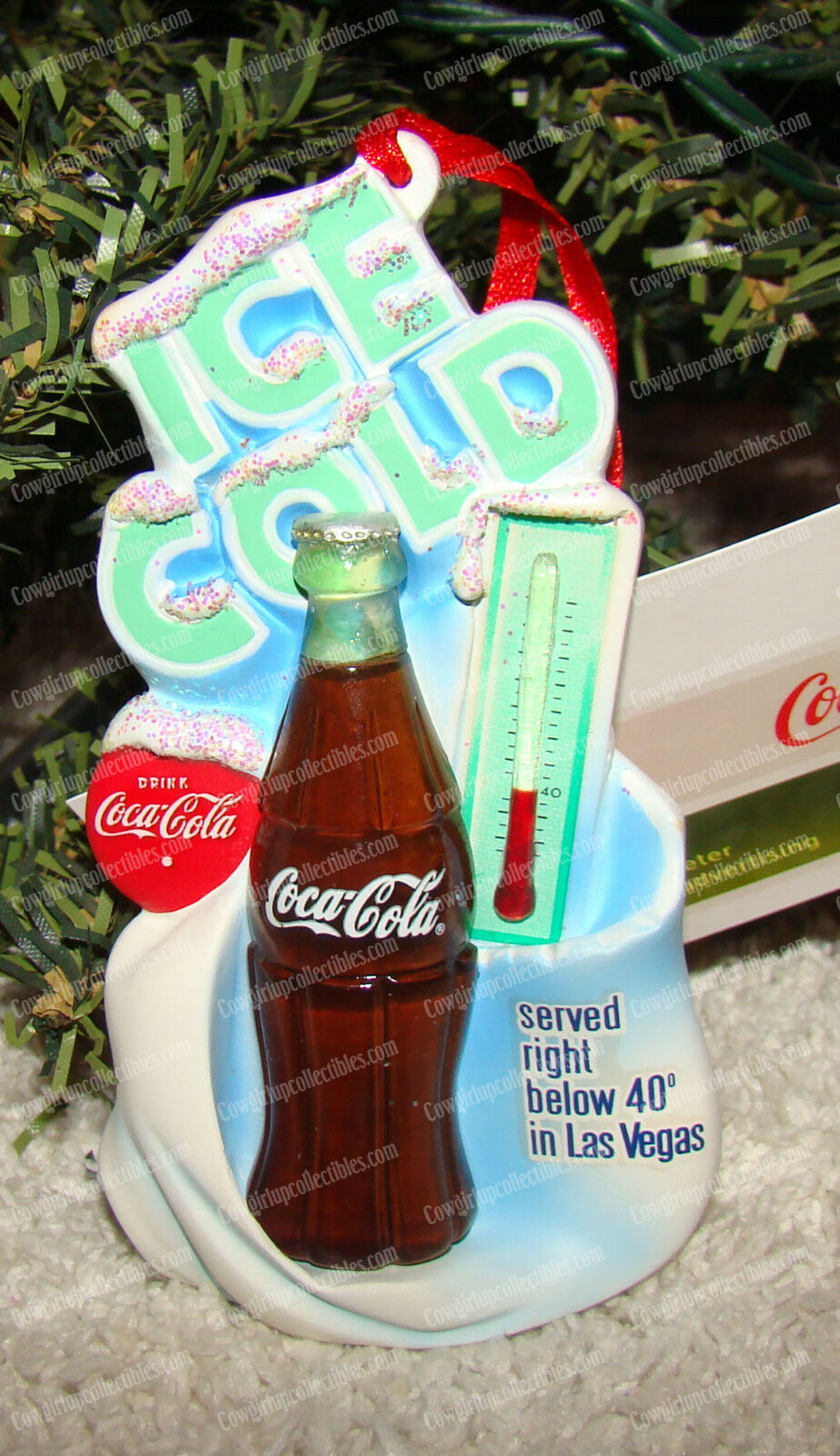 Coke Thermometer Ornament (Offical Coke Product, 47602) 2007, Coca-Cola