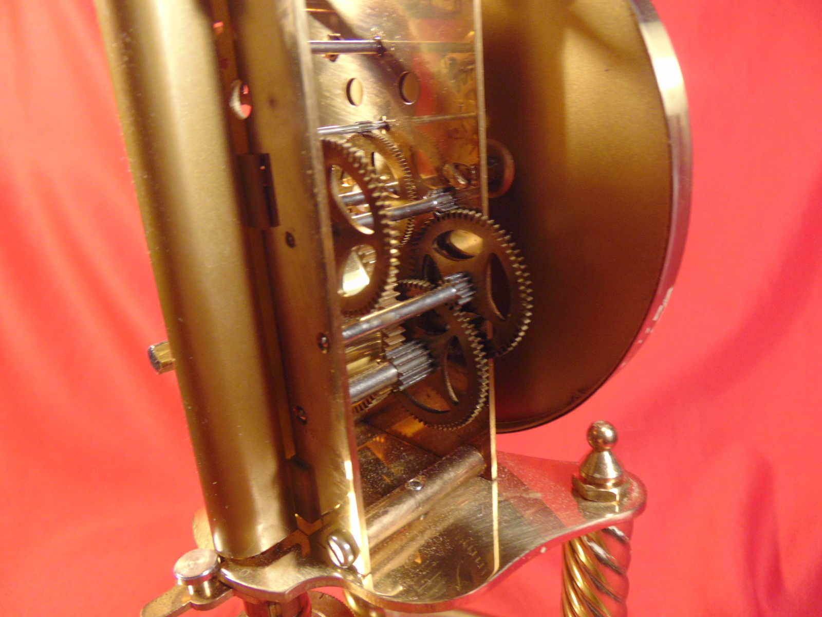 Kundo, 400 Day, Anniversary, Glass Domed Clock. Repair or Parts. Made