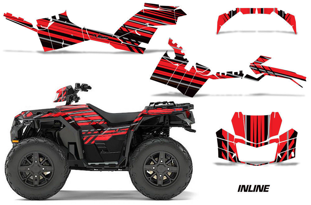 ATV Decal Graphics Kit Quad Wrap For Polaris Sportsman 850 2017-2018 ...