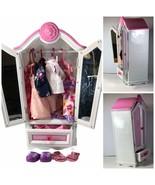 Battat Our Generation 18 &quot; Doll Armoire Wardrobe Closet W/American Girl ... - $34.64