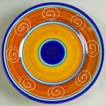 Handpainted Collectible Italian Swirl Salad Plate 8"  by PIER 1 - Made In Italy - $13.99