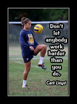 Inspirational Carli Lloyd Soccer Motivation Quote Poster Daughter Wall Art Gift - $21.99+