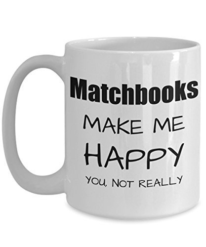 Matchbooks Lover Gift, Funny Match Book Fan Mug, Hobby Birthday Gift Idea, Chris