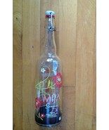 Mija Sangria Empty Glass Decanter Liter Bottles  with Cork Stoppers - $21.77