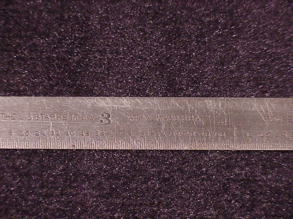 L. S. Starrett Company 6 Inch Metal Ruler, No. 309R, with pocket holder ...