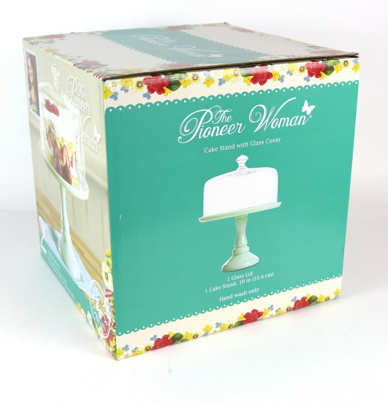 Pioneer Woman Timeless Beauty 10" Pistachio Pedestal Cake Stand w