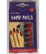 Fright Night Vamp Nails 24 Nails With Glue Halloween Cosplay - $10.99