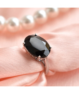 Black Spinel Ring | 925 Sterling Silver Ring Statement Ring  Solid Silve... - $47.00