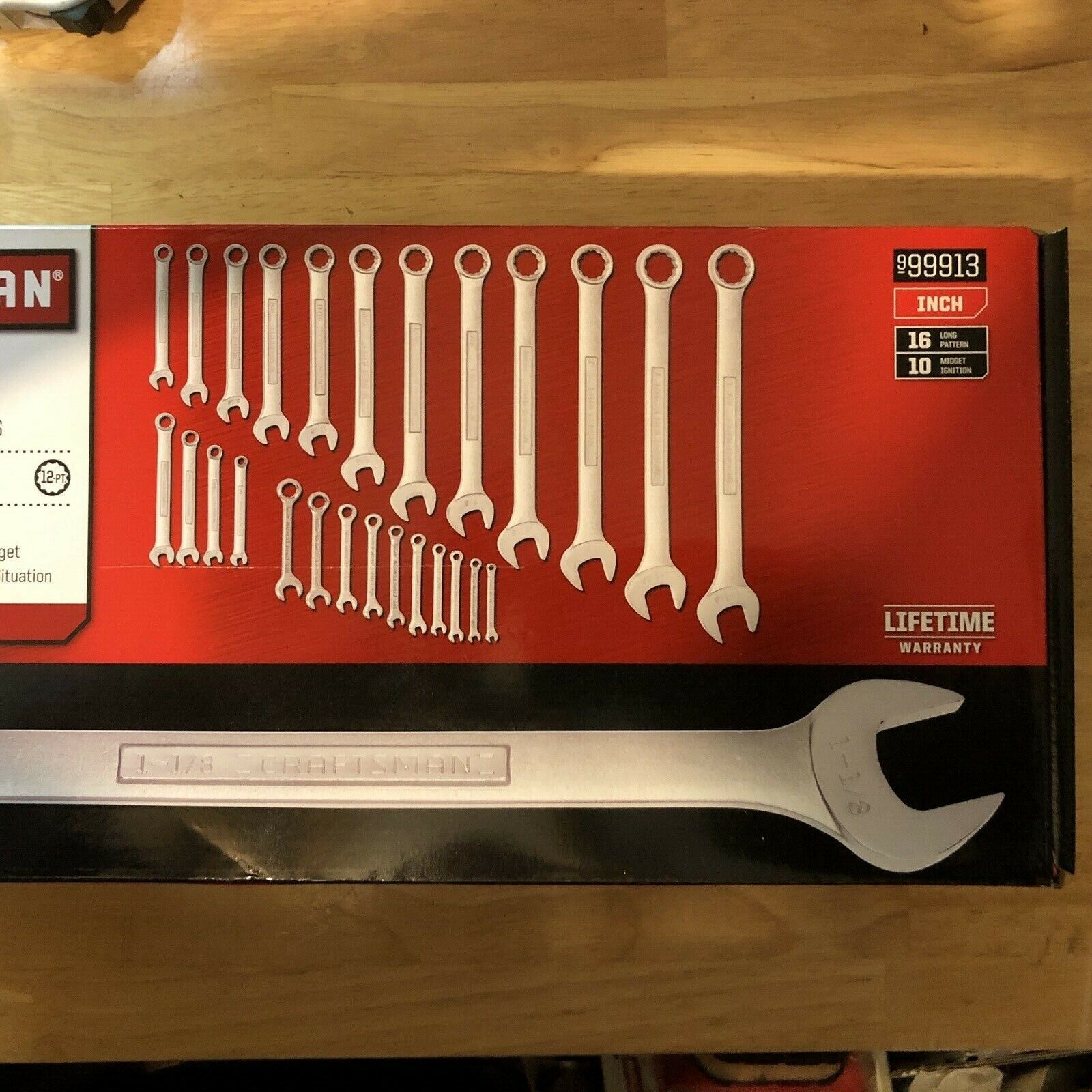 Craftsman 26 Piece Standard (SAE) Combination Wrench Set 1/4 11/8
