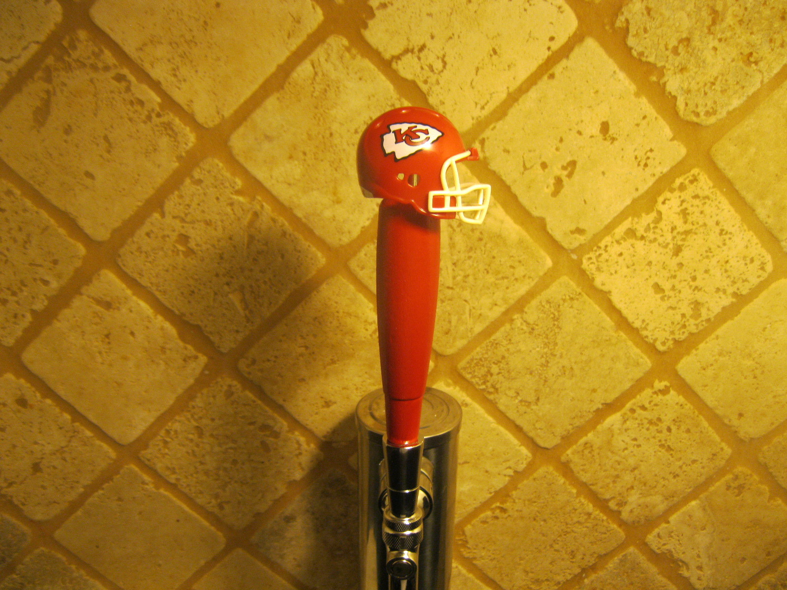 Kansas City Chiefs KEGERATOR BEER TAP HANDLE Football Helmet Sport Home