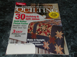 American Patchwork &amp; Quilting Magazine December 2004 Issue 71 Candy Cane... - $2.99