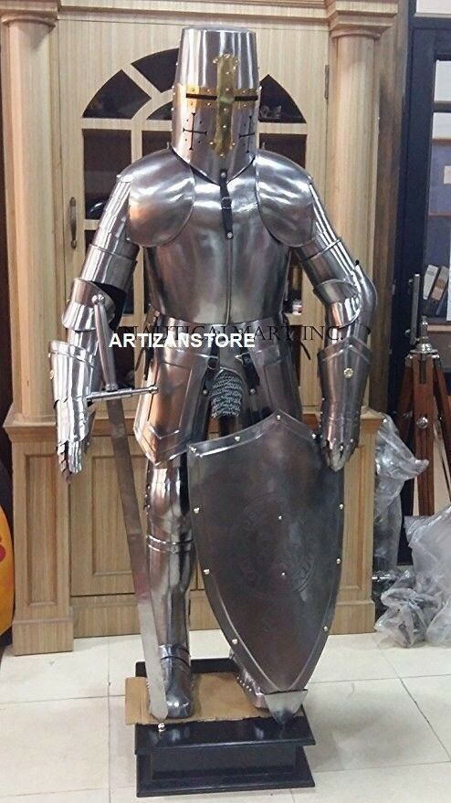 Medieval Knight Suit Of Armor Templar Combat Full Body Armour