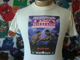 Vintage 80s Mike Tyson vs. Carl Williams 1989 Boxing T-Shirt M - $117.56
