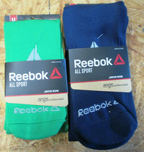 2 Pack Reebok All Sport Athletic Knee High Socks Size Med Youth 4-8/ Womens 5-10 - $14.96