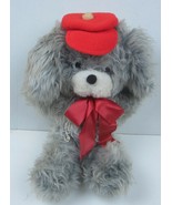 Vintage CUTE Puppy Plush Dog Wearing Cap ~  17” - $23.23