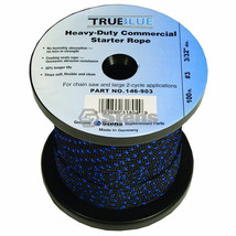 146-903 Stens length 100' Diameter 3/32" True Blue Starter Rope #3 Solid Braid - $18.92