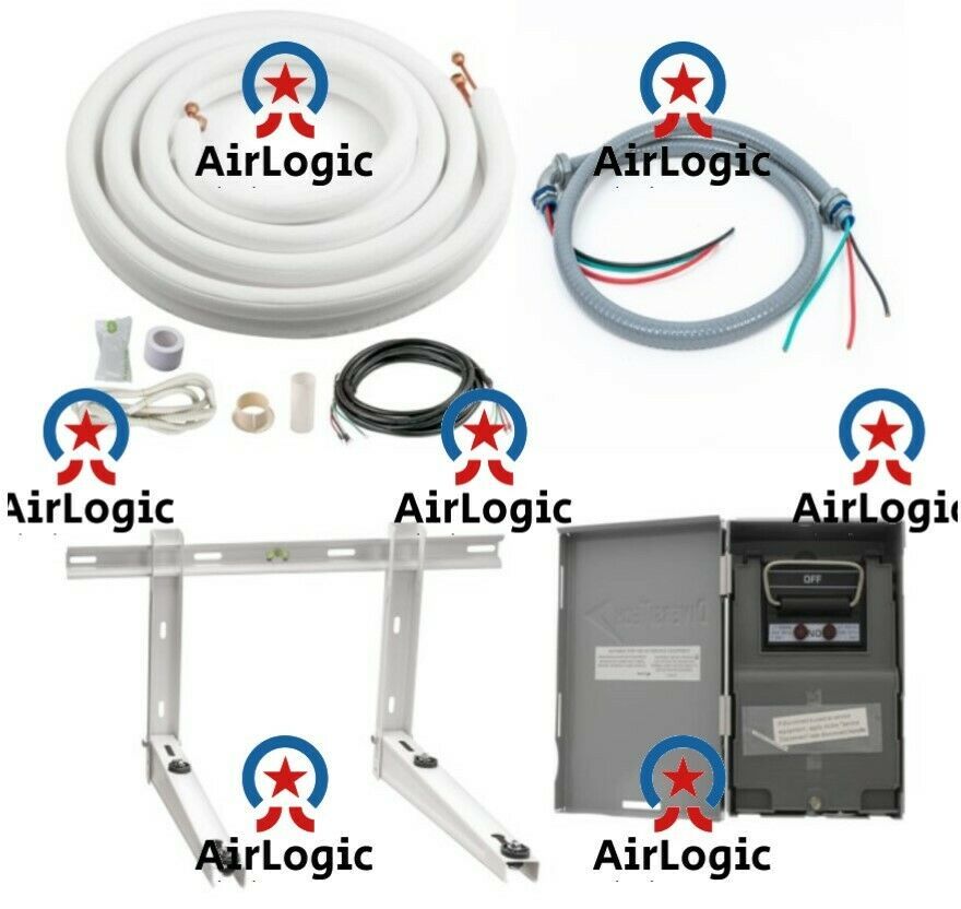 DELLA Mini Split Complete Installation Kit for 18,000 btu 1/2" Lineset