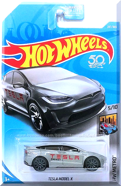 Hot Wheels - Tesla Model X: HW Metro #5/10 - #247/365 (2018) *Gray ...