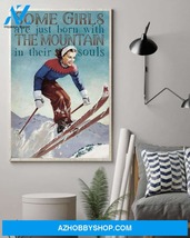 Skiing Soul Girl Canvas And Poster - $49.99