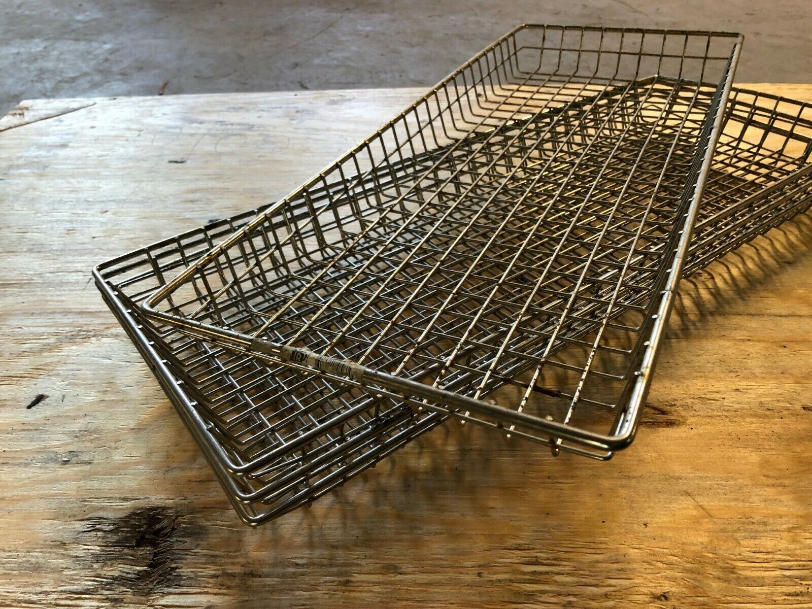 4 Mesh Donut Frying Screens Doughnut Display Rack Basket Wire 26" x 10.