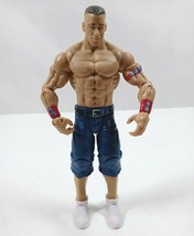 2011 Mattel WWE John Cena Cenation Dark Blue Shorts & Red Bands 6.5" Figure (A) - $14.69