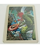 1992 Marvel Masterpieces Spectra Card Captain America Vs Red Skull 5-D J... - $38.40