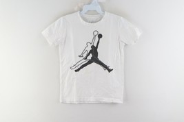 Nike Air Jordan Youth Small Big Jumpman Logo Short Sleeve T-Shirt White ... - $17.77