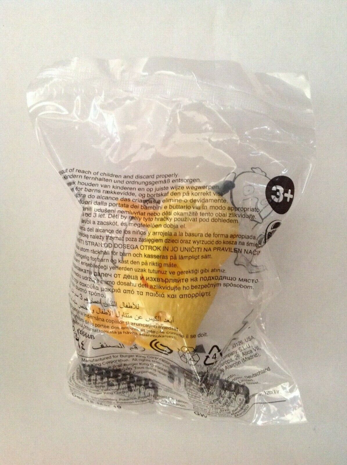 2019 Detective Pikachu Burger King Toys Pokemon Psyduck Toy 14664B