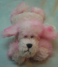 Mary Meyer Fluffy Pink Poodle Dog 9" Bean Bag Stuffed Animal Toy - $14.85