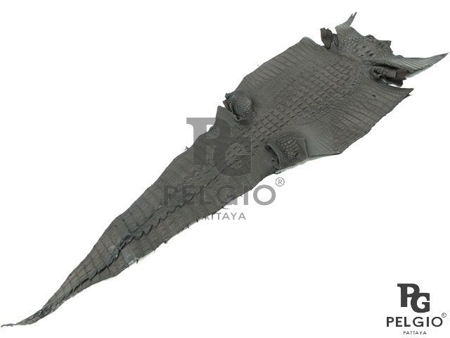 PELGIO Real Genuine Python Snake Skin Leather Hide Pelt Scraps 100 gram Black