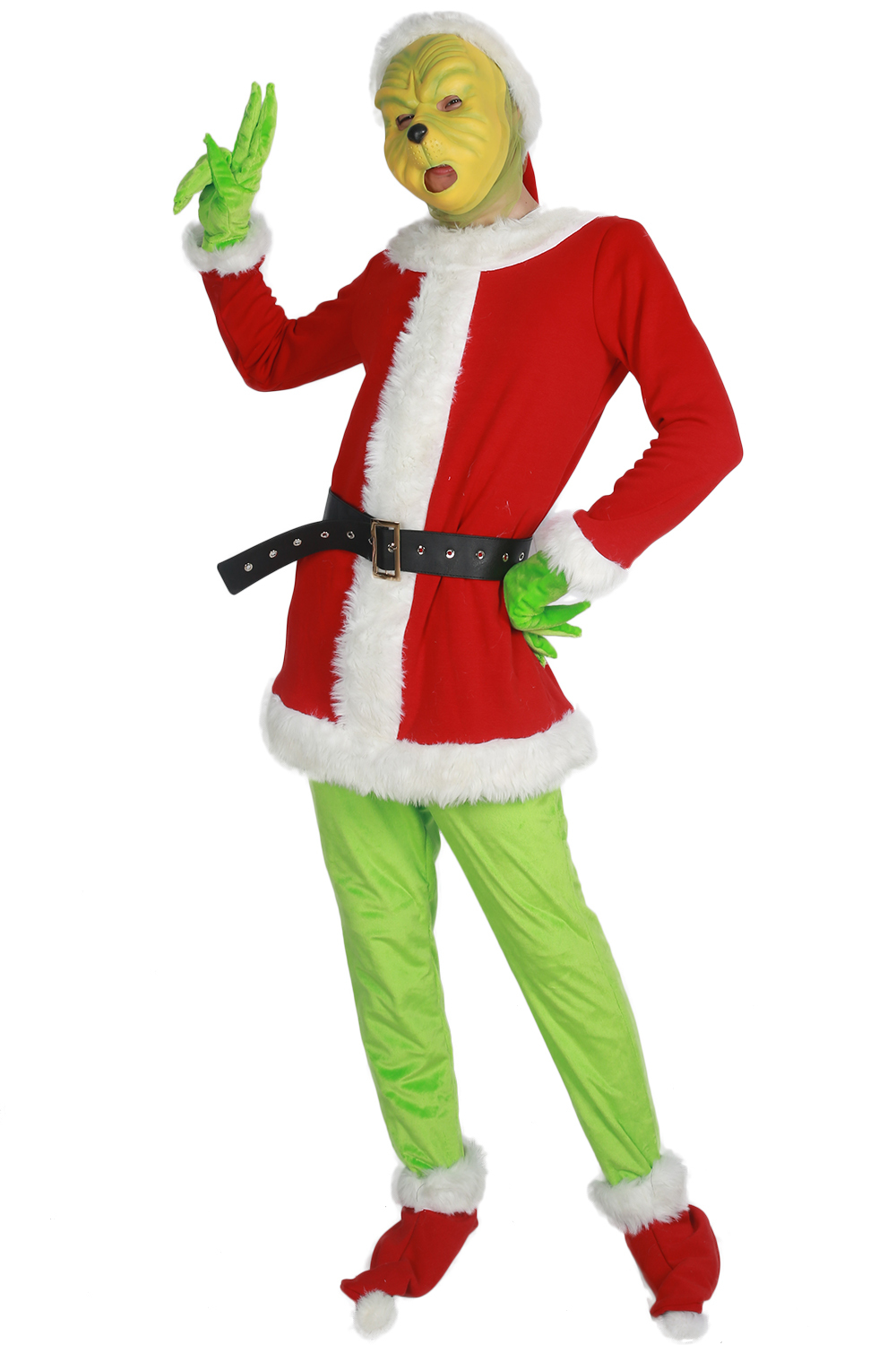 The Grinch Cosplay Costume How the Grinch Stole Christmas Fancy Dress ...