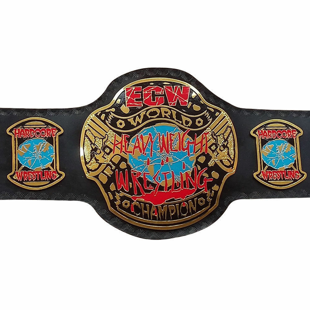 Brand New ECW World Heavyweight Championship Title Belt Brass Plated ...