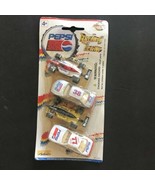 Vintage Pepsi Racing Team Die-Cast set of 4 Racing Miniature Car Gift Co... - $19.99