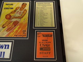 Georgetown Basketball 16x20 Framed Memorabilia Display Program Covers Tickets image 5